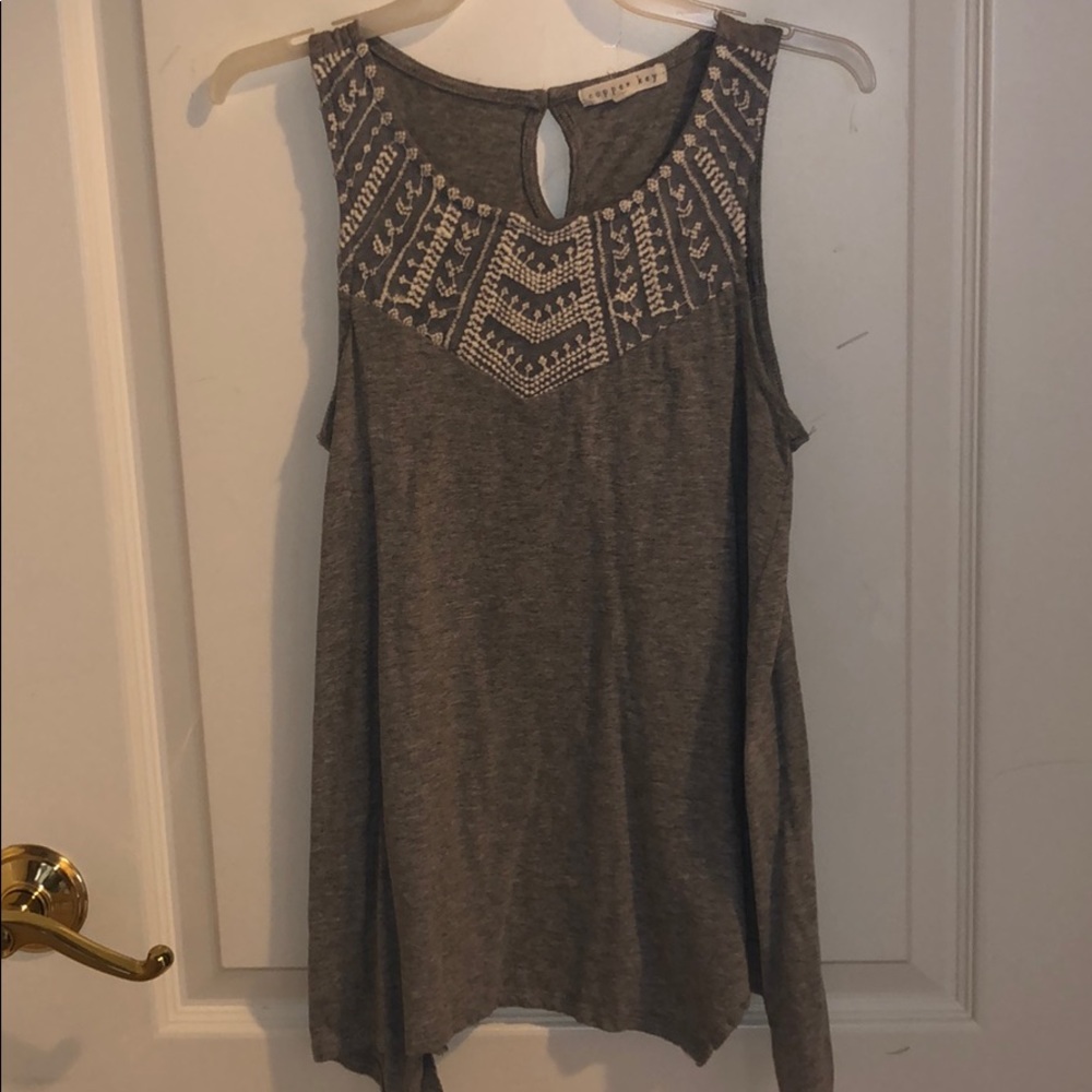 Cute Girls Gray Tank